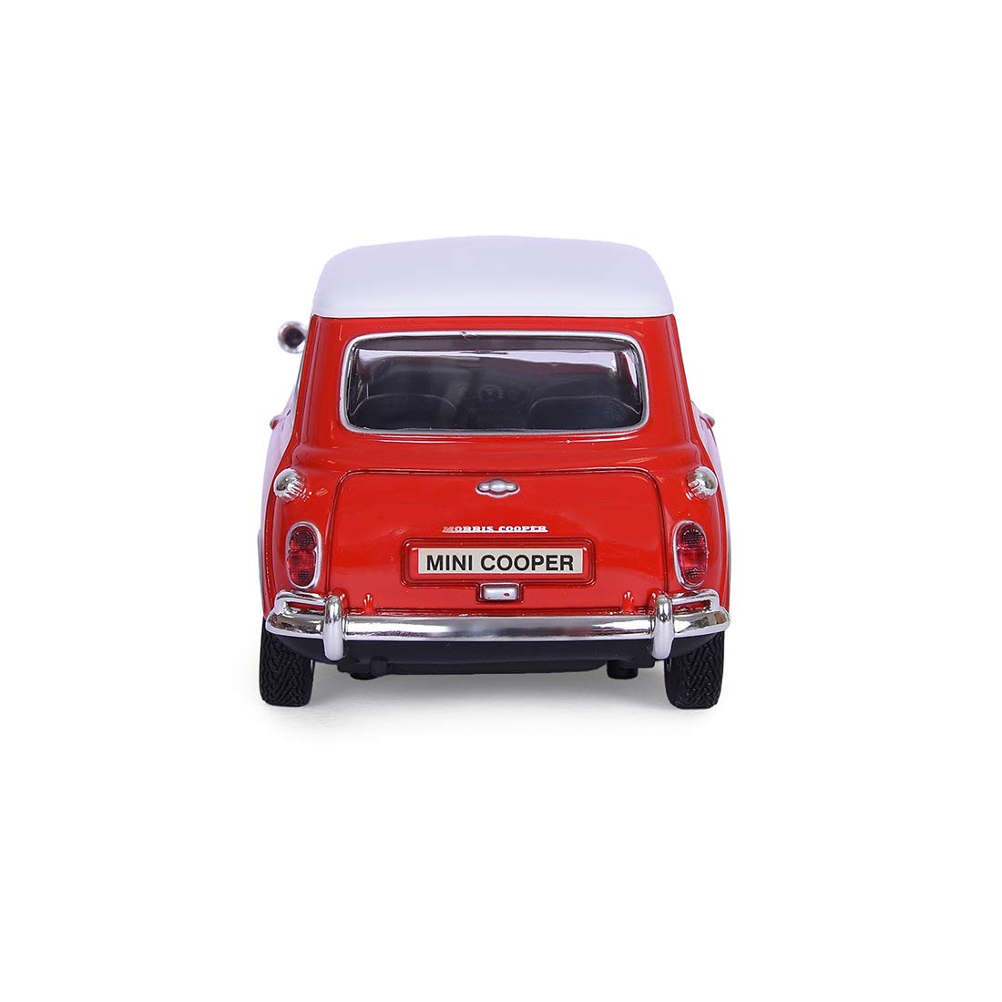 Motormax 1:18 Morris Mini Cooper 1961-67 Diecast Car Mounted On A