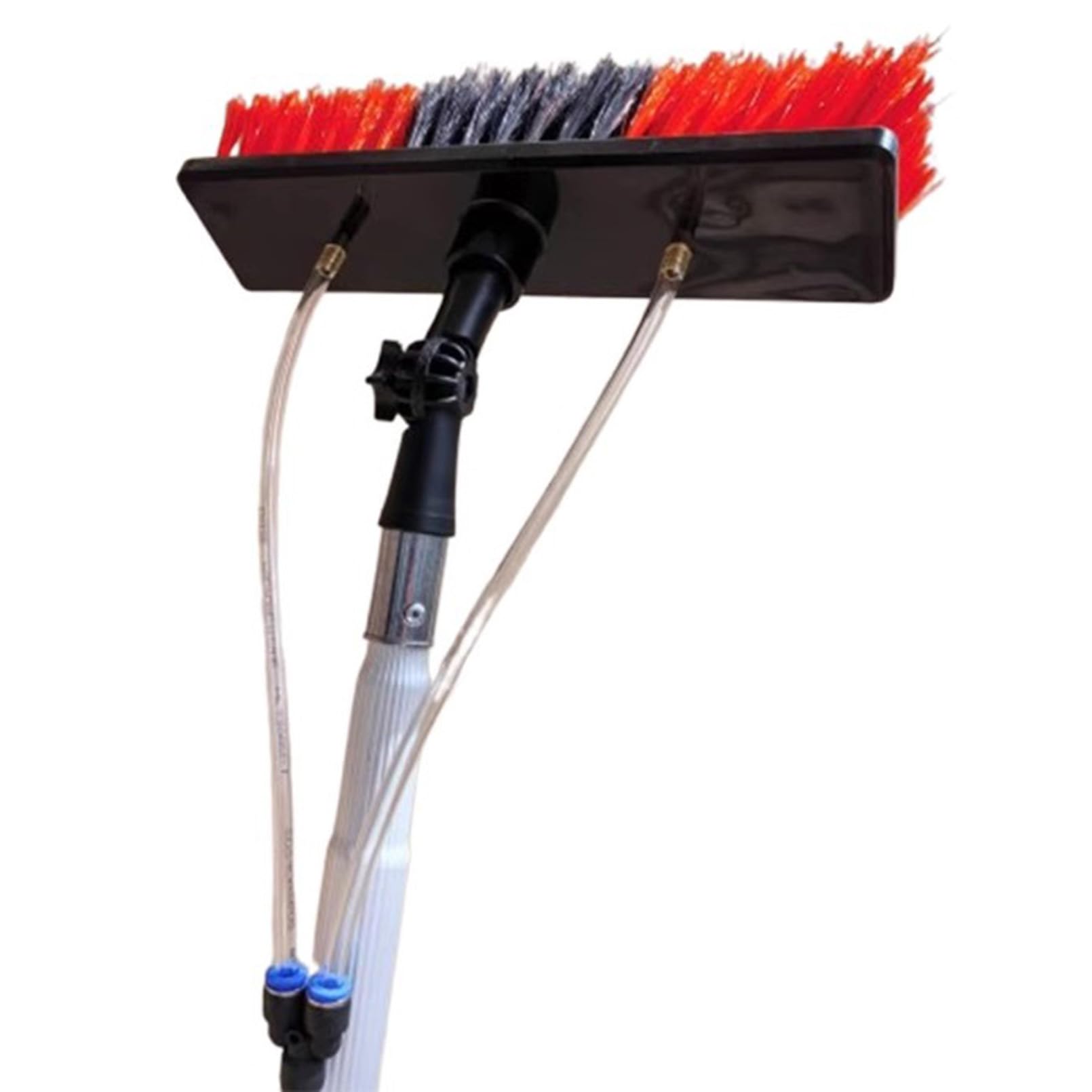 Perche télescopique pour le nettoyage et lavage de vitres extensible à longue portée