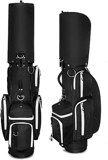 NeoMcc Golf Club Bags Golf Ultra Lite Stand Bag for Men and Women Lightweight Golf Carry Bag with Multiple Storage Pockets ゴルフ クラブ バッグ (Color : Black, Size : 43x21.5x123cm)