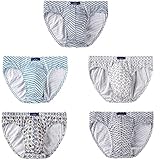 Briefs & Boxer: Briefs XKUN Mutande Uomo 5 Pc/Lotto Cotton Plus Size Uomo Slips L-4Xl-5Pcs,XL 50-60Kg