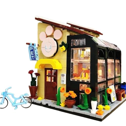 SKY LINE OCEAN Pet Book Store Building Block Set LED Light House Kit Gift on Birthday, Childrens Day, or Special Occasion for Boys and Girls 6 Months Structural Warranty with 640+ Pcs (B0CX5HRQR2) Amazon Price History, Amazon Price Tracker