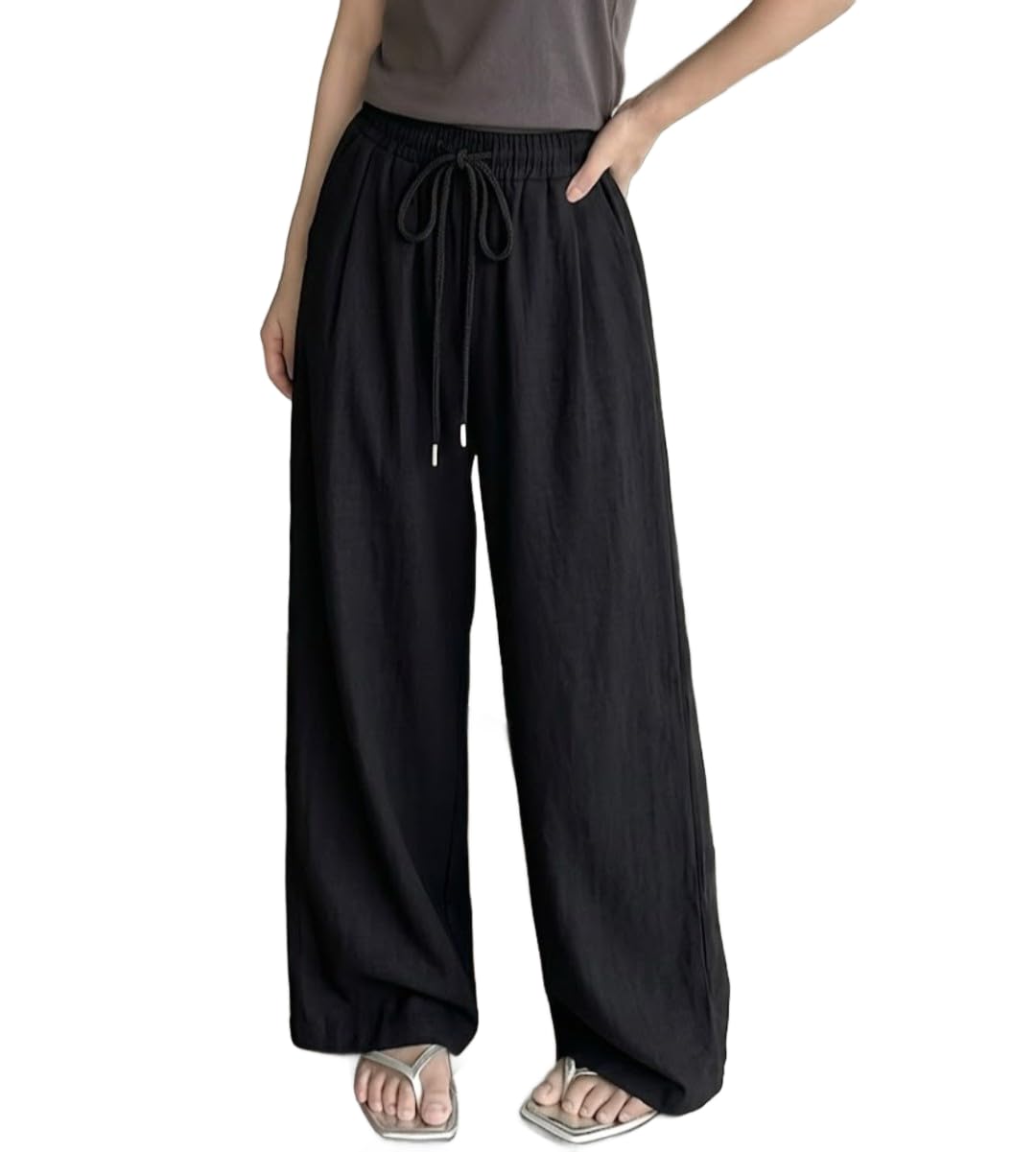 dockstreet Track Pant for Women || Baggy Fit || Track Pants || Full Elastic Jogger Track Pant ||-picture-33