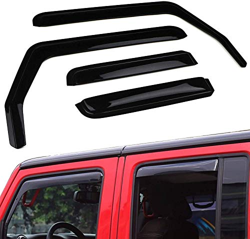 Déflecteurs de pluie anti-buée pour vitres de Jeep Wrangler JK 4door