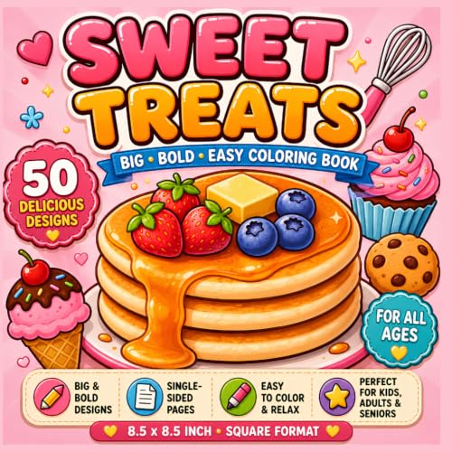 Sweet Treats Coloring Book