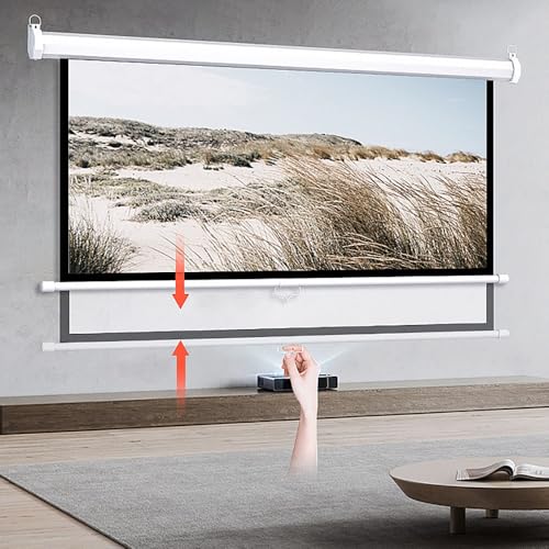 Pantalla de proyector manual 72 pulgadas 16:9 miniatura 6