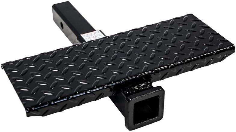 Buyers Products 1804015 Receiver Extension (with 12" x 2" Square Step) , Black