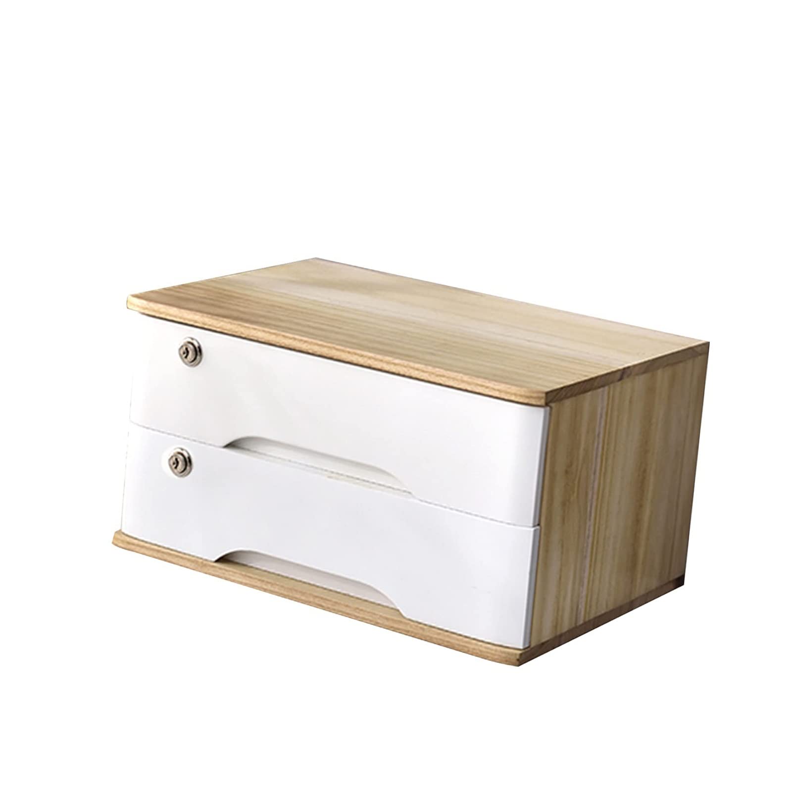 Aioneer C Wooden Desk Storage Box Able Drawers Flat File Abinet Organizer For Documents & Accessories Desk File Storage Solution For Home Or Office 2 Drawers-2 Drawers