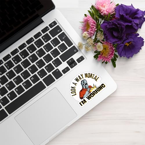Image of Look Away Now I'm Working Welder Sticker 5 Inch - Funny Welding Humor Vinyl Decal Waterproof Durable for Laptop Water Bottle Phone Notebook Tool Box