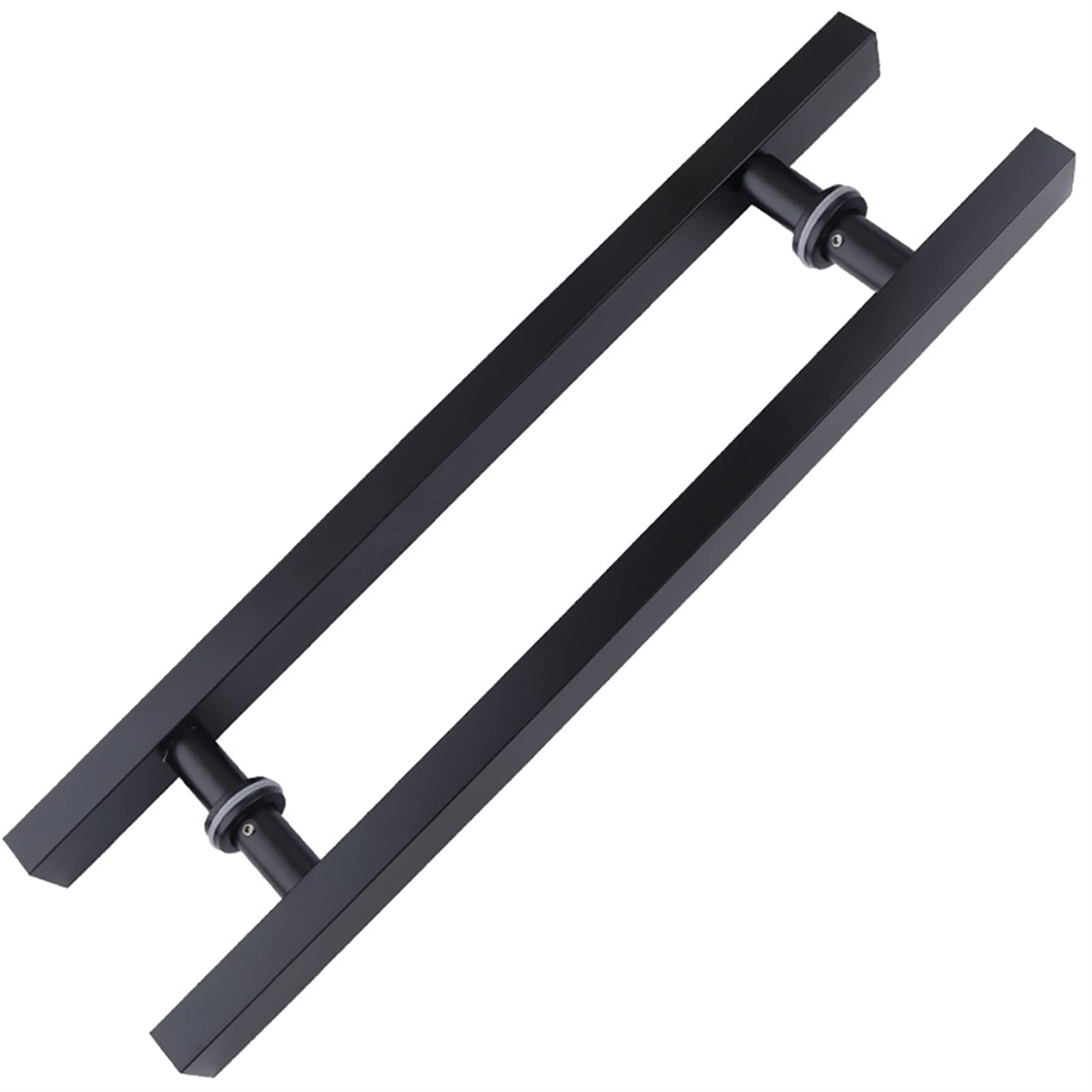 Poignée noire 800 mm pour porte vitrée d'hôtel et bureau