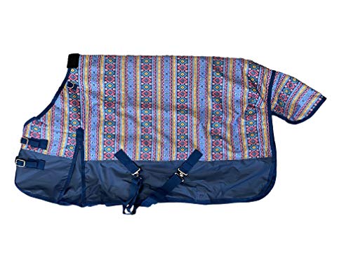AJ Tack Wholesale Pony Horse Turnout Blanket Rip Stop 600D Water Proof 300G Medium Weight Aztec 62