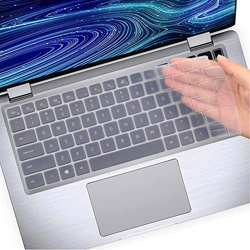 Image of Keyboard Cover for Dell Latitude 14 inch 7410 7420 7430 7440 7450, Latitude 5440 5430 5431 5420 3440 14 inch, Latitude 7520 15.6 inch Dell Latitude 9000 9510 9520 9420 9430 Keyboard Protective Cover-Clear