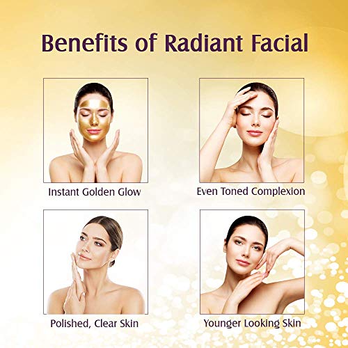 Lotus Herbals Radiant Gold Facial Kit for instant glow with 24K Pure Gold & Papaya 170g (Multi Use) - Image 5