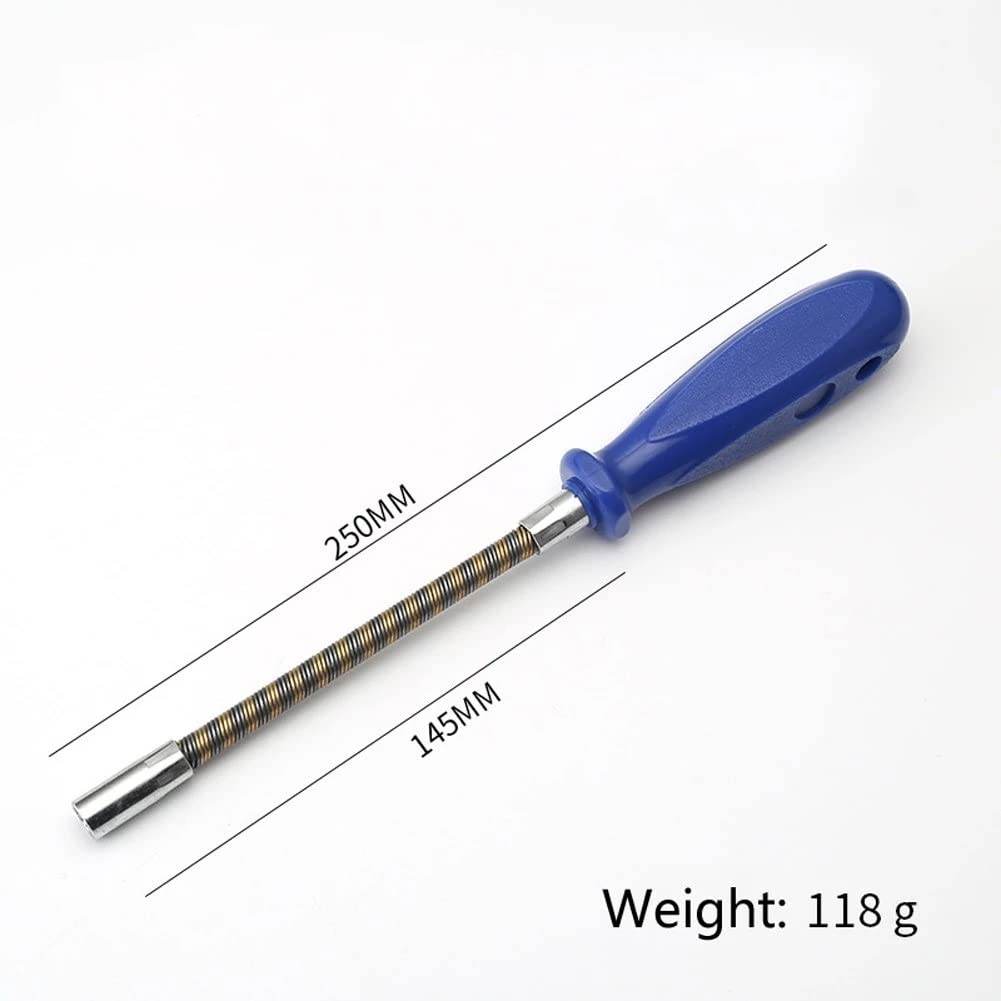 Flexibler Schraubendreher-Steckschlüssel-Schraubendreher Rutschfester Flexibler Schraubendreher Handwerkzeuge Multifunktional 7 mm (Color : A) (A)