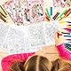 MORAINJAY 12 Stück Mini Malbücher für Kinder, kleine Malbuch, Malbuch Klein Mitgebsel Kindergeburtstag, Kleine Malbücher Mini für Geschenktüten & Partygeschenke (Pferd)