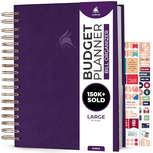 Clever Fox Budget Planner & Monthly Bill Organizer With Pockets.