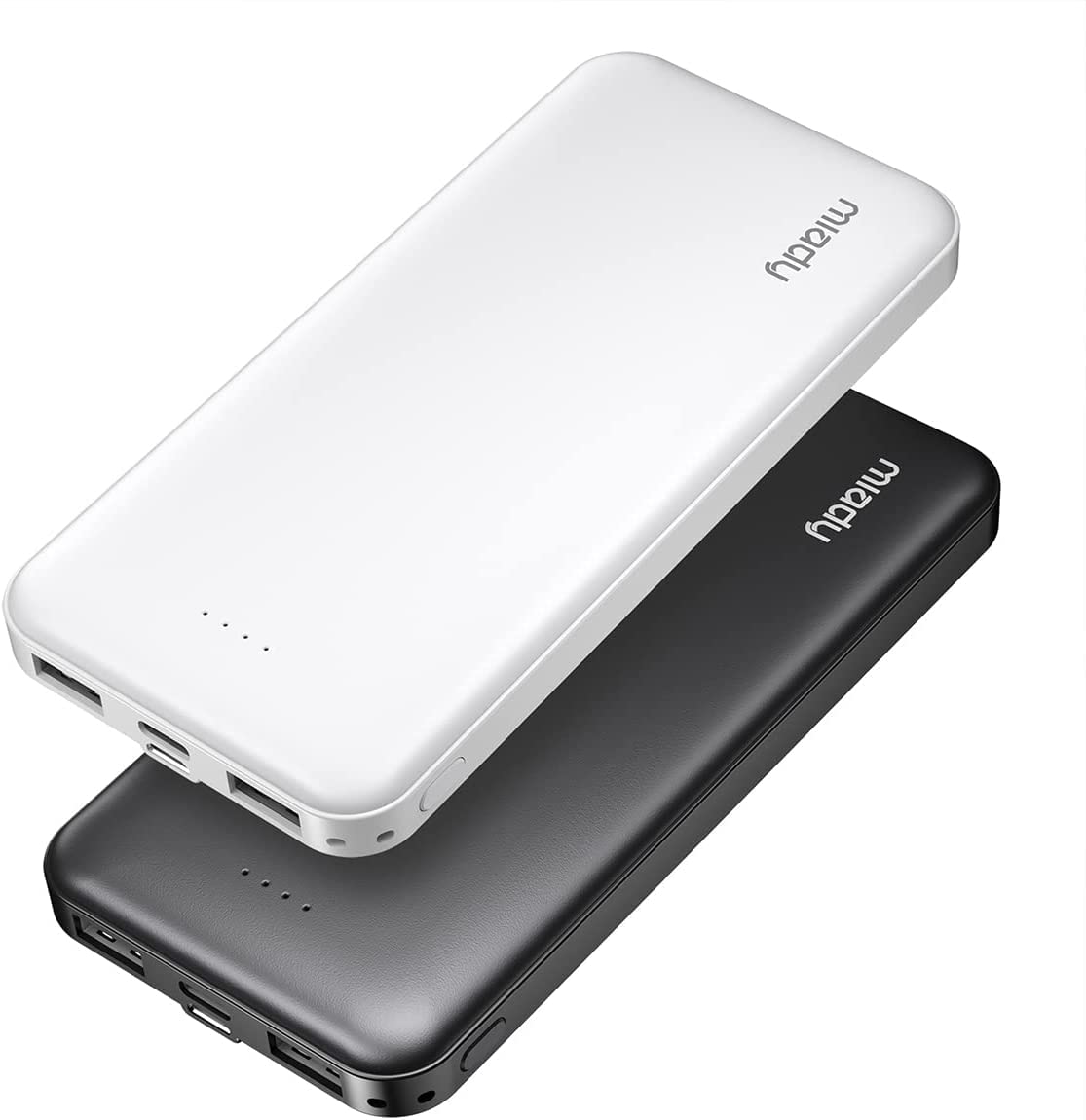 Miady 2-Pack 10000mAh Dual USB Portable Charger, USB-C Fast Charging Power Bank, Backup Charger for iPhone 14, Galaxy S22, Pixel and etc-image-23