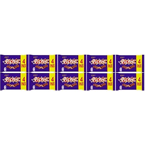 x10 Cadbury Picnic Chocolate Bars 4 PACK (40 Bars) Multipack Cover