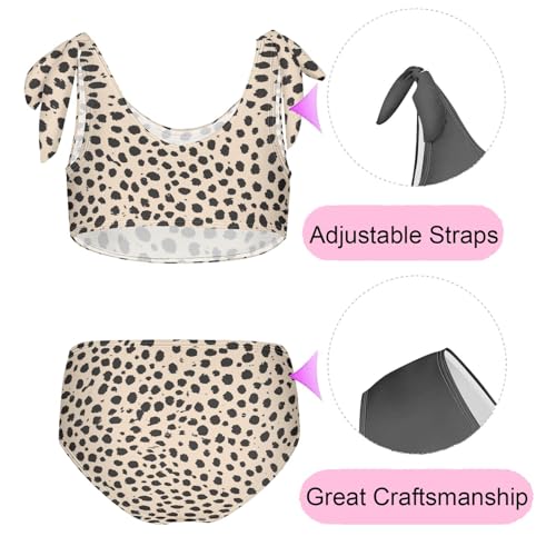 Image of CaTaKu Cute Hawaiian Girls Bathing Suit Toddler Girl Swimsuit Bikini Set for Girls Swimwear Two Piece Size 3-12T