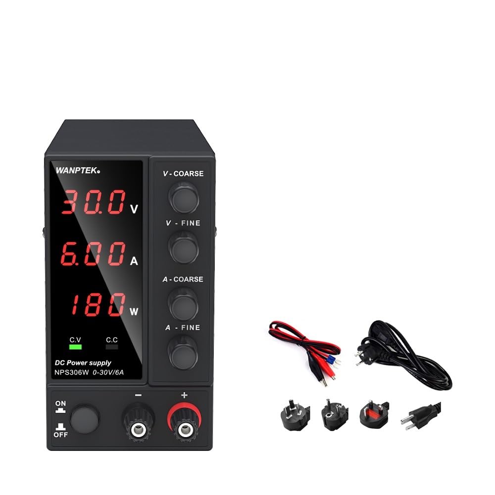 Fuentes de Alimentación de Laboratorio Fuente de alimentación de 30V, 10A, 6A CC, 60V, 5A, TPS3010, fuente de alimentación de laboratorio, fuente de alimentación estabilizada, interruptor de CC ajusta