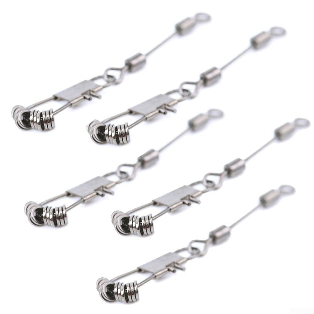 Small Oval Tippet Rings for Rio Leader Fly Fishing, Anti Rust and Super Strong, Silver(50pcs)