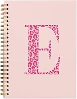 Vista 163 de Bnwepo Initial Leopard Letter T Notebook Journal, Preppy Bow Monogrammed Monogram Gifts for Women, Monogram Notebook Journal, Personalized Notebook