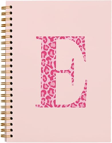 Miniatura 163 de Bnwepo Initial Leopard Letter T Notebook Journal, Preppy Bow Monogrammed Monogram Gifts for Women, Monogram Notebook Journal, Personalized Notebook