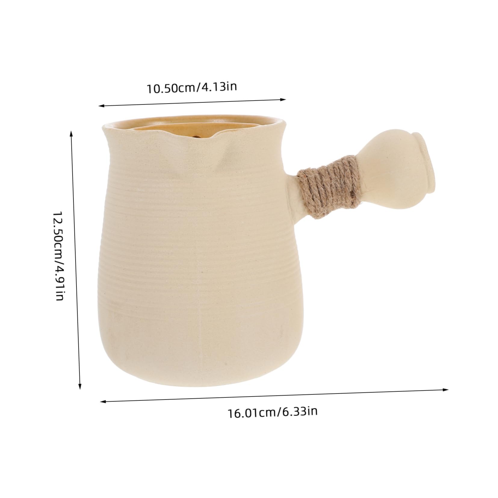 Alipis Ceramic Teapot Versatile Camping Kettle for Tea Coffee and Outdoor Pot for Stovetop Use for Bbqs and Group Gatherings