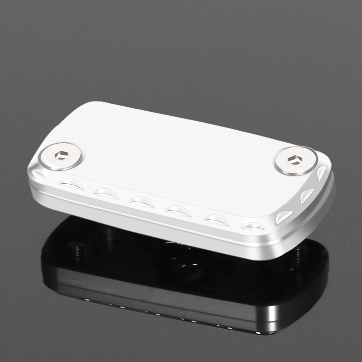 Monkey125 Front Brake Fluid Reservoir Cap Compatible with Monkey 125 CT125 Trail 125 DAX ST125 Motorcycle Accessories Front Brake Oil Tank Lid (Silver)