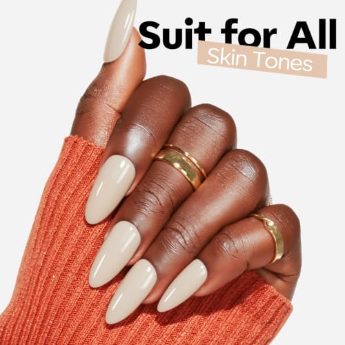 Image of modelones Beige White Gel Nail Polish 15ML, Hema Free Fall Soak-Off UV Gel Polish - 28+Days Long-Lasting Nail Art DIY Manicure Kit Home Salon Women Gifts