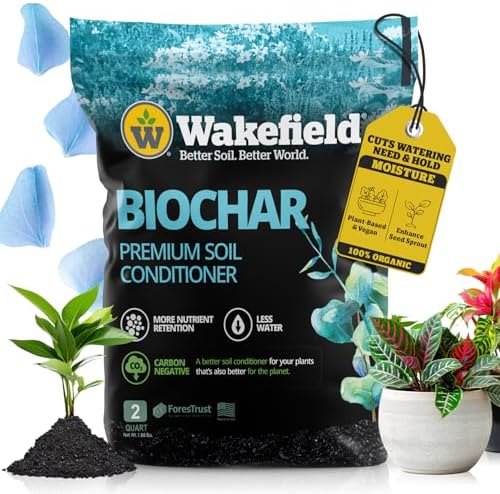 Wakefield Premium Organic Biochar Soil Amendment & Soil Condition...