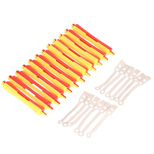 Anself 12 Pezzi salone rulli per capelli con asta