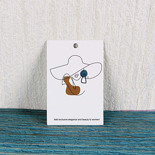 ZWTPGKRD 480Pcs Orecchino Titolare Carta Con Sacchetto di Plastica Orecchino Display Card Per Orecchino Collana Display Gioielli Imballaggio