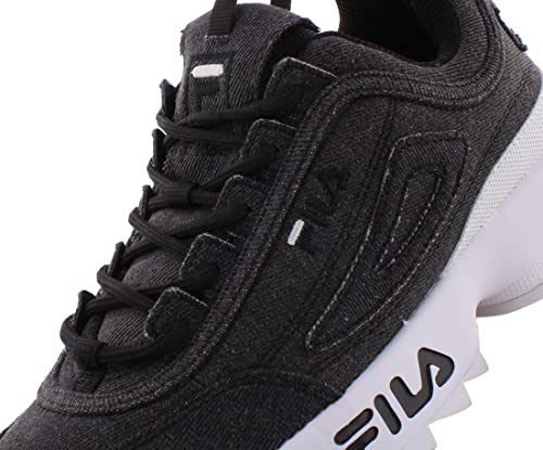 Fila Disruptor Ii Denim Boys Shoes Size 4.5, Color: Charcoal3