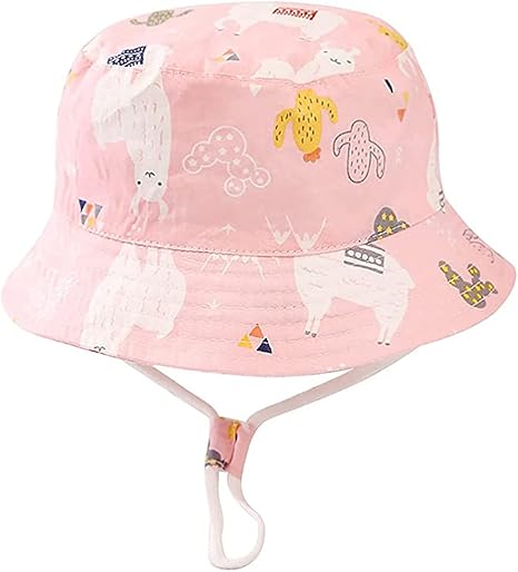 Turmin Bebe Chapeau De Soleil Filles Garcons Casquette De Protection Solaire Unisexe Mignon Imprime Ete Seau Chapeau Infantile Coton Casquette De Plage Upf 50 Avec Jugulaire Amazon Fr Vetements