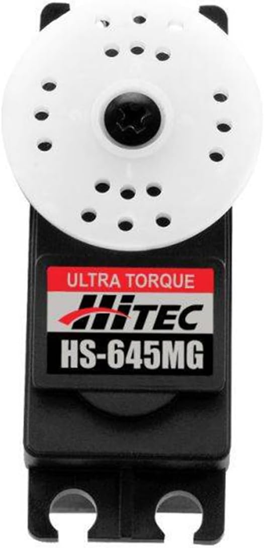 Buddy RC Hitec HS-645MG Ultra Torque High-Speed Servo | 180oz-in @ 6V | Metal Gear | Ball Bearing | Standard Universal Fit for RC Cars, Boats, Robots(1PCS)