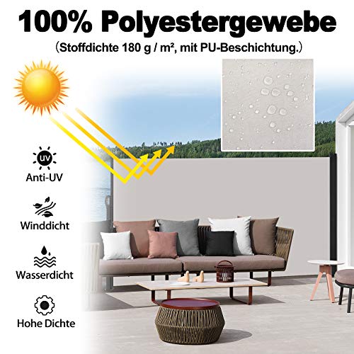 Côté rétractable haut de gamme 100% polyester résistant aux UV pour grands espaces extérieurs - 4