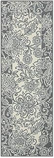 Maples Rugs Adeline Runner Rug Non Slip Hallway Entry Carpet [Made in USA]