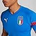 PUMA Mens FIGC Player V Neck Short Sleeve Jersey Soccer Cleats - Blue - Size XXL