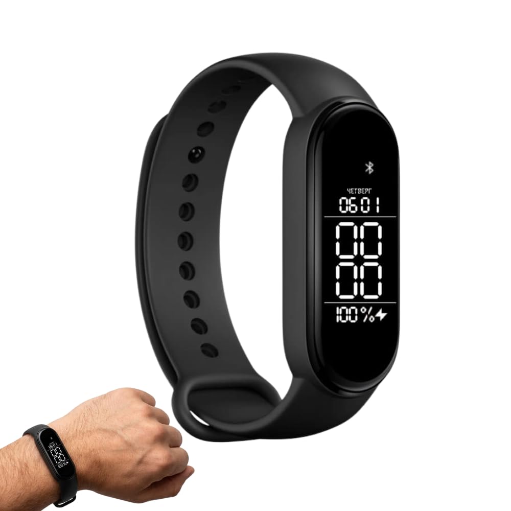 drumstone (𝐒𝐩𝐞𝐜𝐢𝐚𝐥 𝟏𝟓 𝐘𝐞𝐚𝐫𝐬 𝐖𝐚𝐫𝐫𝐚𝐧𝐭𝐲 fitness smart band with oled display | bluetooth waterproof activity tracker with heart rate, sleep monitoring, call & message alerts
