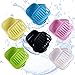 Efivs Arts Plastic Soap Container, Soap Case Holder Travle Soap Case with Lid and Drain Removable Soap Drainers Waterproof Portable Soap Dish for Home Gym Outdoor Camping 6 Pack