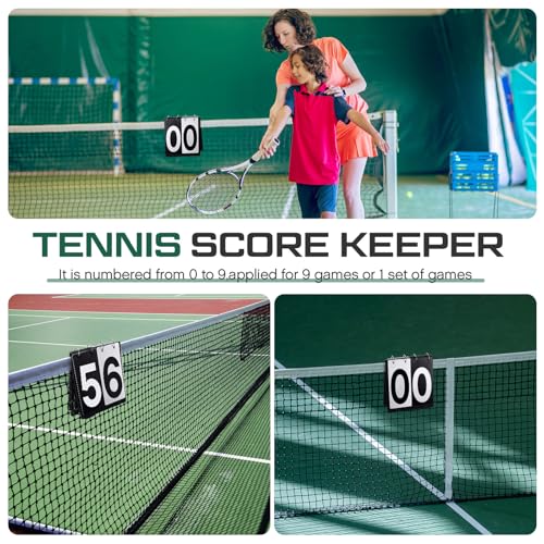 Sonwyoung 2 Pack Over Net Tennis Score Keeper Flip Scoreboards Portable for Volleyball Basketball Coaching Tennis Outdoor (Numbers 0-9,Black) by Sonwyoung - Image 7