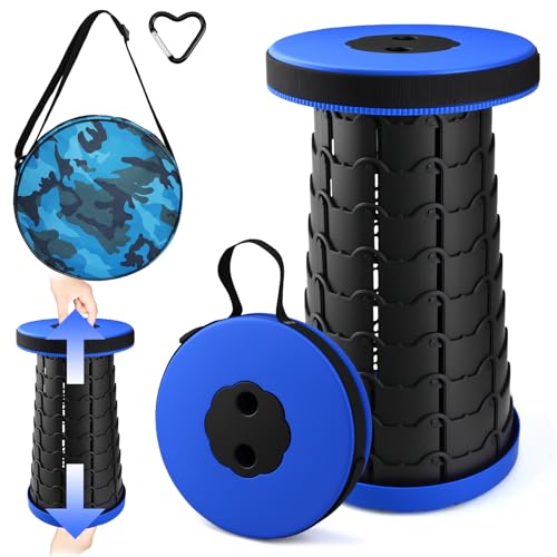 JOYBOY Tabouret Pliant Portable,Tabourets de Camping,Tabourets pliants pour Adultes,Tabouret Télescopique,Tabouret Rétractable pour Camping,Randonnée,Pêche,Voyage,BBQ,Jardin,Extérieur