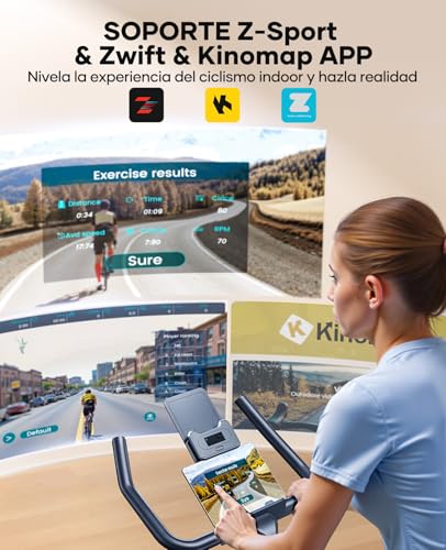 Variante de Toputure bicicletas estáticas Volante 15KG, máx 160KG