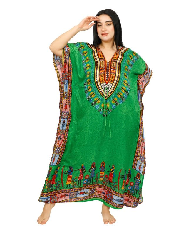 Women's Long Kaftan Maxi Dress Gown Top Night Caftan3