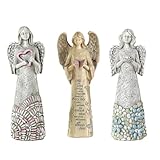 DUSVALLY Angel Statue Resin Statue Set-Angel Figurine Sculpture for Lawn & Yard, Healing Angel Gifts for Women，10 inches