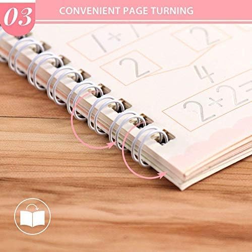 4pcs Magic Practice Copybook for Kids - The Print Handwiriting Workbook-Reusable Writing Practice Book (Alphabet Book with Pen) (4)