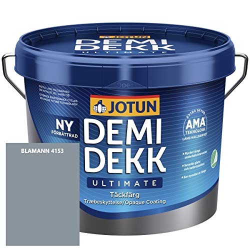 JOTUN DEMIDEKK ULTIMATE Täckfärg Holz-Farbe | Wetterschutz | Holzschutz | Absolute Premium-Qualität | 3 Liter BLAMANN 4153