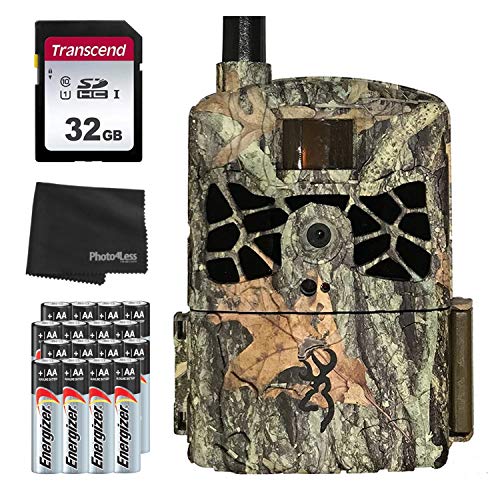 Crazy Deals Browning BTC-DWC-ATT Defender Wireless Cellular 4G 20MP Trail Camera - AT&T + 32GB SD Card, 16 AA Batteries and Lens Cleaning Cloth