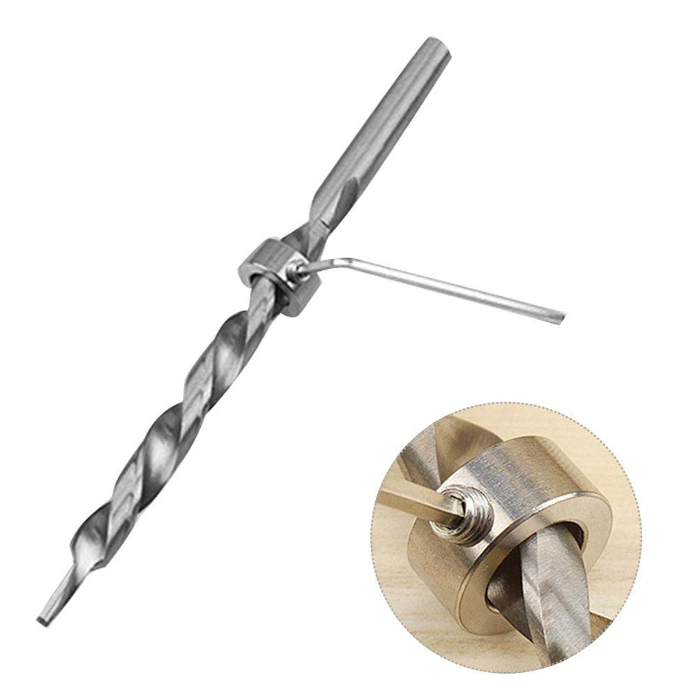 Stop di Profondità Trapano,CESFONJER Punte Profondità Anello Posizionatore(ID:3mm,10pcs), con la Chiave Esagonale