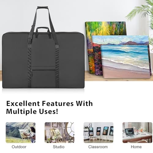 1st Place Products Premium Art Portfolio Case - 32" x 42" - Soft Sided - Foldable - Waterproof & Tear Resistant - Artwork, Photography, Sketch, LCD, Monitor, Solar Panel - Shoulder Straps & Handles by 1st Place Products - Image 7